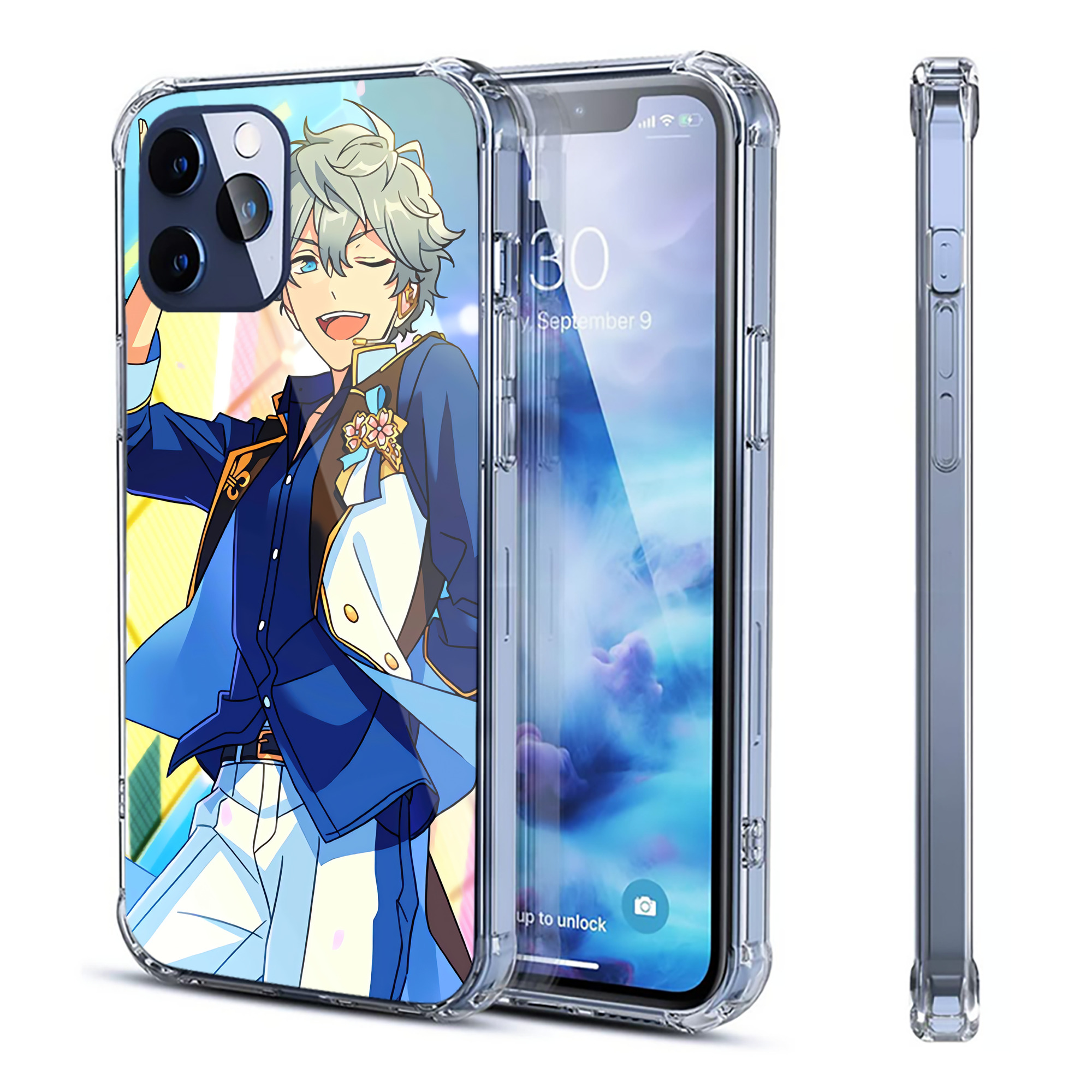 （画像用） あんさんぶるスターズ! Ensemble Stars 【iPhone 12シリーズ対応】透明スマホケース（クリアソフトケース）